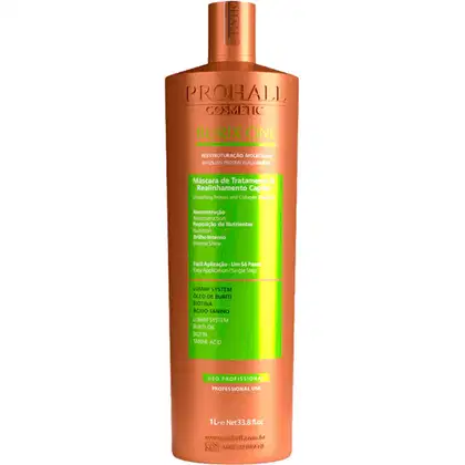 Escova Progressiva Prohall Cosmetic Burix One Reestruturação Molecular, 1L.