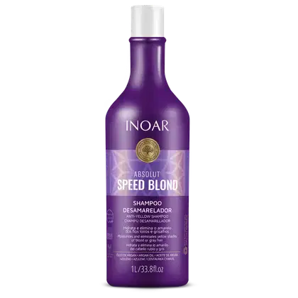 Imagem do produto Inoar Absolut Speed Blond - Shampoo Desamarelador 1000ml