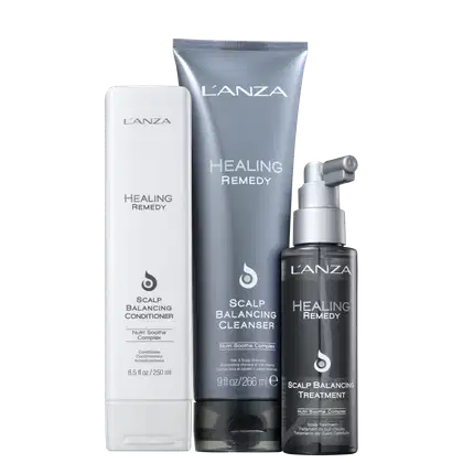 Imagem do produto Kit L'Anza Healing Remedy Scalp Balancing Cleanser de Tratamento (3 Produtos)