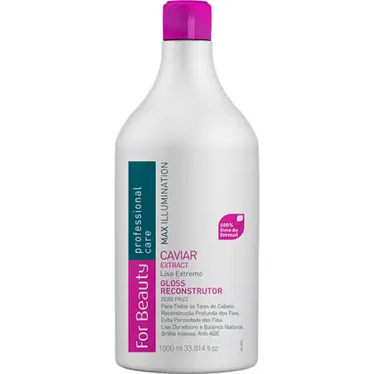 Imagem do produto For Beauty Caviar Extract - Escova Progressiva Liso Extremo Sem Formol 1L