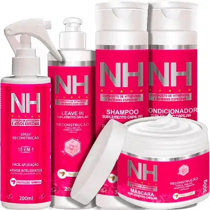 Imagem do produto Belkit NH New Hair - Kit Reconstrução Capilar Completo (5 Produtos)