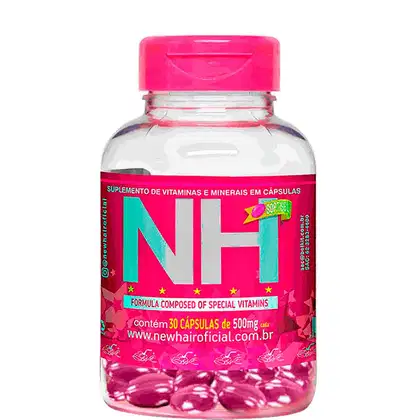 Imagem do produto Belkit NH New Hair - Cápsulas Crescimento Capilar Pele Unhas 30 dias