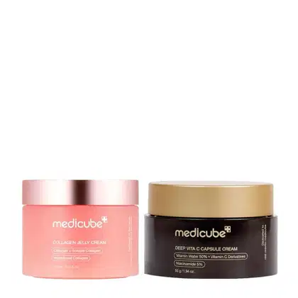 Imagem do produto Kit Medicube Collagen Collagen Jelly Creme Facial 50ml + Vita C Capsule Creme Facial 55g