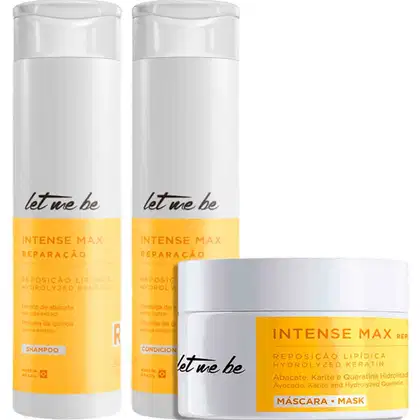 Imagem do produto Let Me Be Intense Max - Kit de Reparação e Reposição Lipídica Trio (3 Produtos)