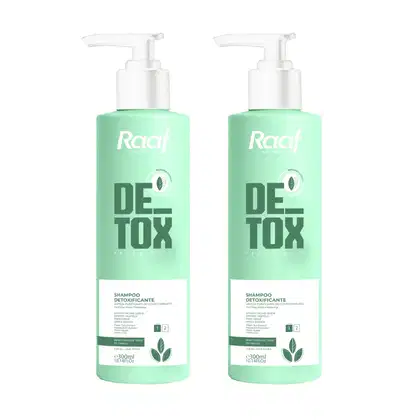 Imagem do produto Kit 2 Shampoo Detox Purificante Raaf Cosmetics - 300ml