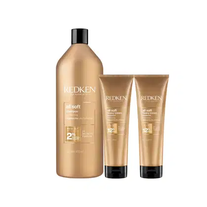 Imagem do produto KIT REDKEN ALL SOFT SHAMPOO 1000ML + 2 MASCARA BISNAGA 250GR