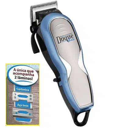Imagem do produto Maquina de Corte Cabelo Soling Duque Fade c/ 2 lami Bivolt