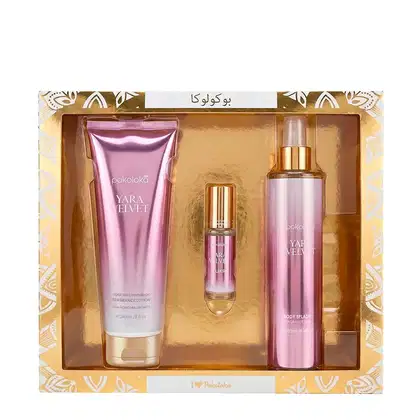 Imagem do produto Kit Pokoloka Luxury Elixir Yara Velvet - Deo Colônia 15ml + Hidratante 240ml + Body Splash 250ml