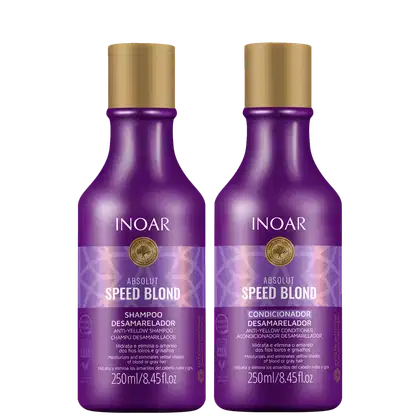 Imagem do produto Kit Inoar Absolut Speed Blond Duo Violet (2 Produtos)