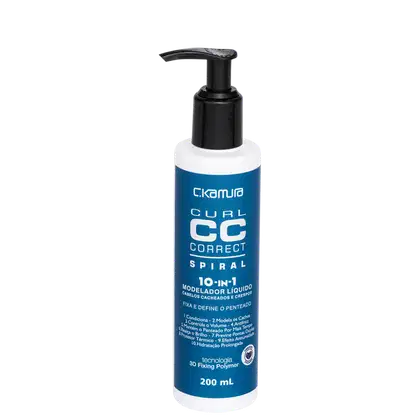 Imagem do produto C.Kamura Spiral Curl Definer CC Correct Spiral 10 in 1 - Ativador de Cachos 200g