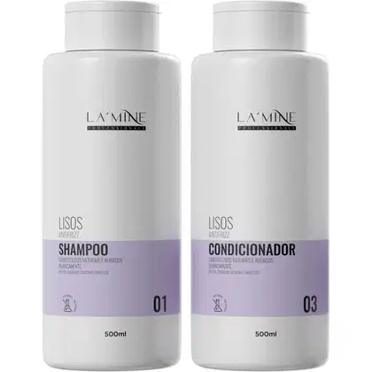 Imagem do produto La'Mine Lisos - Kit Antifrizz Duo (2 Produtos)
