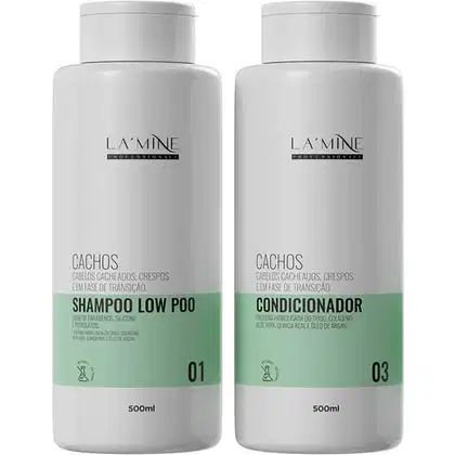 Imagem do produto La'Mine Cachos - Kit Cabelos Cacheados Duo (2 Produtos)