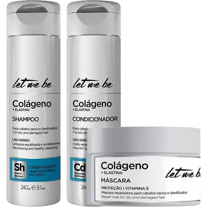 Imagem do produto Let Me Be Colágeno e Elastina - Kit Reparação Home Care Trio (3 Produtos)