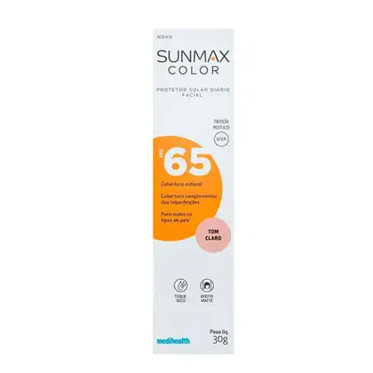 Imagem do produto Sunmax Color FPS65 Claro - Protetor Solar com Cor 30g