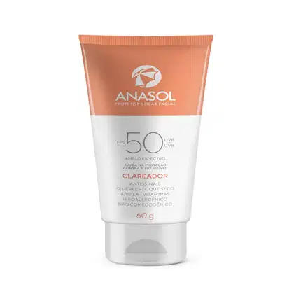 Imagem do produto Anasol Protetor Solar FPS50 Creme Facial Clareador 60g