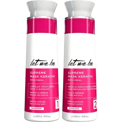 Imagem do produto Let Me Be Supreme - Kit Escova Progressiva Keratin Smoothing 2x 500ml