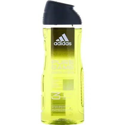 Imagem do produto Gel De Banho Masculino Adidas Pure Game Para Corpo, Cabelo E Rosto Com 390 Ml
