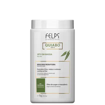 Imagem do produto Felps Professional Quiabo XBTX em Massa - Máscara Redutora de Volume 1kg