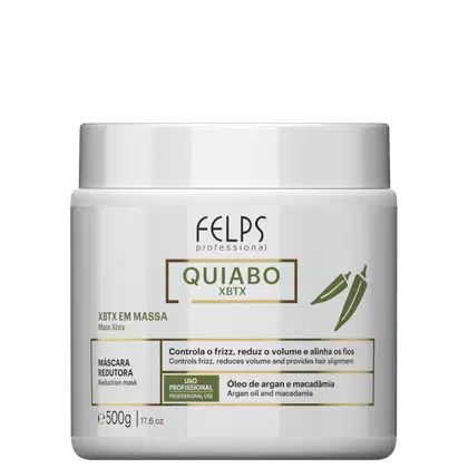 Imagem do produto Felps Professional Quiabo XBTX em Massa - Máscara Redutora de Volume 500g
