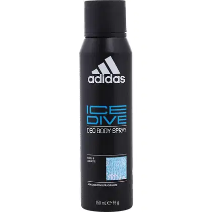 Imagem do produto Água De Cheiro Masculina Adidas Ice Dive 48H Desodorante Spray Corporal 150 Ml