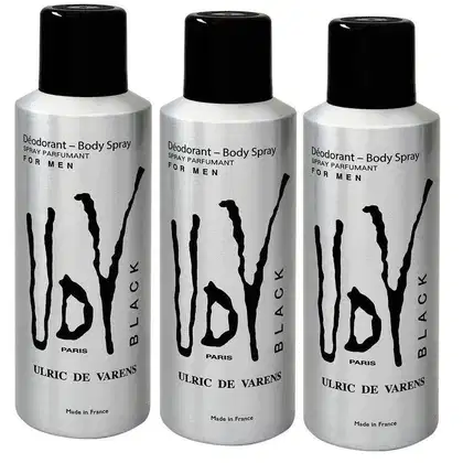Imagem do produto Kit 3 Desodorantes UDV Black Masculino 200ml