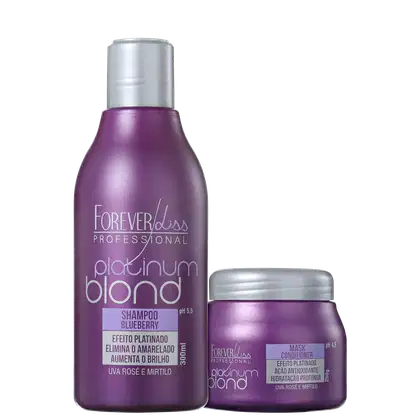 Imagem do produto Kit Forever Liss Professional Platinum Blond Loiro Incrível (2 Produtos)