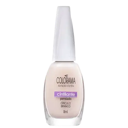 Imagem do produto Colorama Forma em Cor Círculo Branco - Esmalte Transparente 8ml
