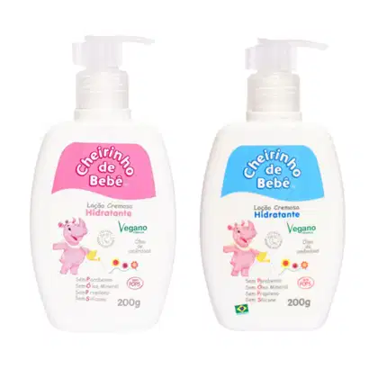 Imagem do produto Kit Loção Cremosa Hidratante Cheirinho de Bebê 200g