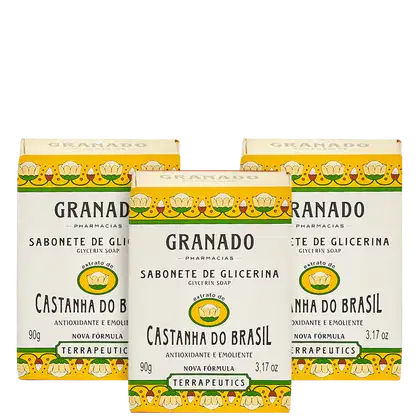 Imagem do produto Kit Granado Terrapeutics Castanha do Brasil de Glicerina (3 Unidades)