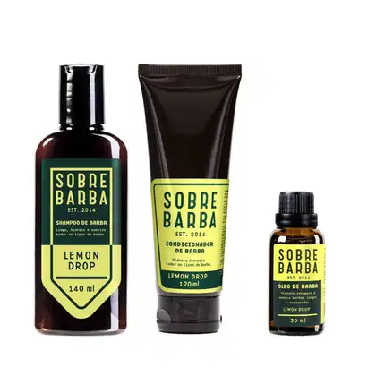 Imagem do produto Trio Sobrebarba - Shampoo, Condicionador e Óleo de Barba - Lemon Drop