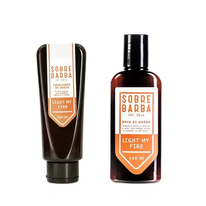 Imagem do produto Dupla Sobrebarba - Esfoliante e Balm de Barba - Light my Fire