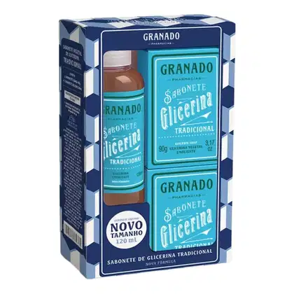 Imagem do produto Kit Granado Sabonetes Barra (2 x 90 Gr) e Sabonete Liquido 120ml
