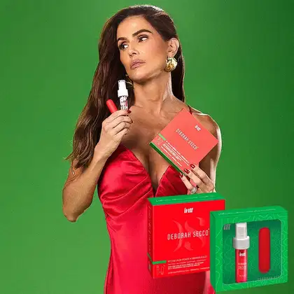 Imagem do produto Kit Deborah Secco Bullet Vibrador Clitoris Feminino e Gel Beijavel Picante Aquece Intt