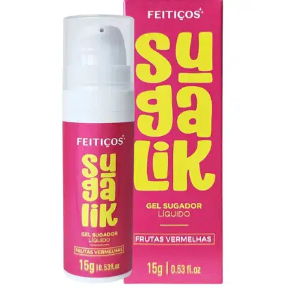Imagem do produto Sugalik Gel Sugador Liquido Beijavel Frutas Vermelhas Potencializa Sensação 15g