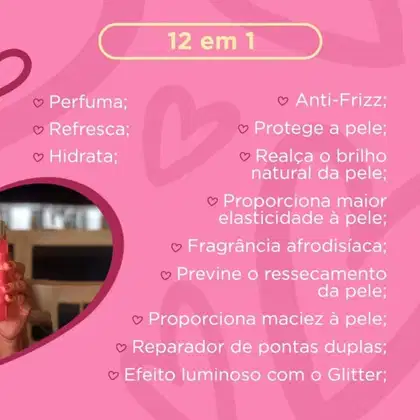 Imagem do produto Love Crush Body Splash 12 em 1 Momozin Corpo e Cabelo 120ml