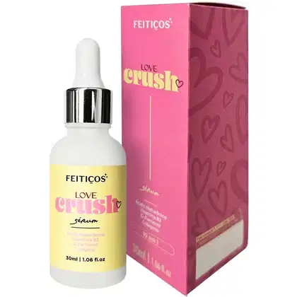 Imagem do produto Love Crush Serum Intimo Feminino Virilha Vulva 10 em 1 com Ácido Hialurônico D-Pantenol Niacinamida Colágeno