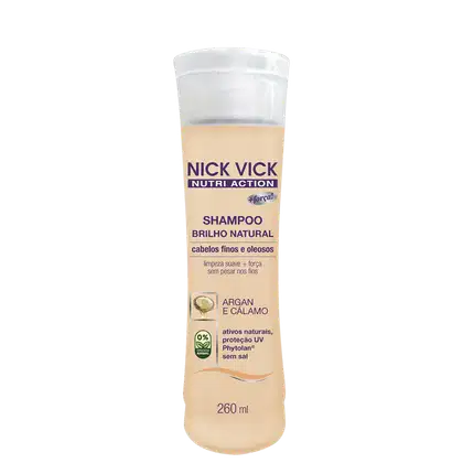 Imagem do produto Nick & Vick NUTRI-Hair Brilho Natural - Shampoo sem Sal 260ml