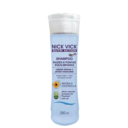 Imagem do produto Nick & Vick NUTRI-Hair Raiz e Pontas Equilibradas - Shampoo sem Sal 260ml