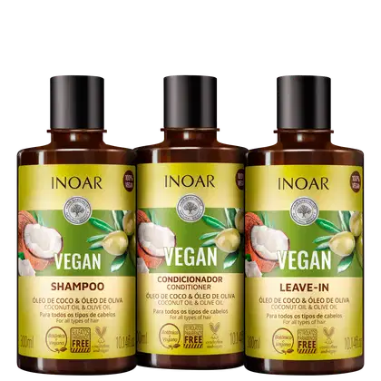 Imagem do produto Kit Inoar Vegan Proteção Diária (3 Produtos)