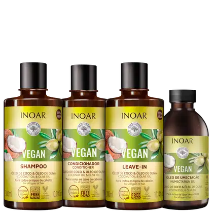 Imagem do produto Kit Inoar Vegan Umectação Completa (4 Produtos)