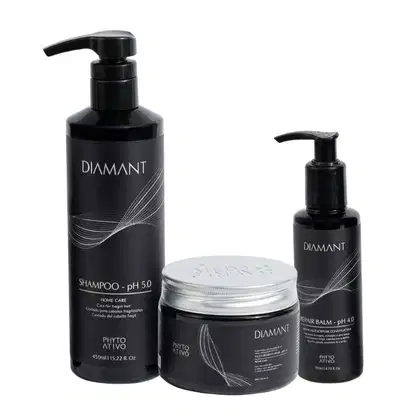 Imagem do produto Kit Diamant Reestruturação e Reconstrução Phyto Ativo 3 Unidades