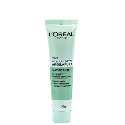 Imagem do produto L'Oréal Paris Argila Pura Detox Matificante - Máscara Facial 40g