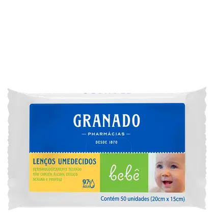 Imagem do produto Granado Bebê Tradicional - Lenços de Limpeza (50 Unidades)