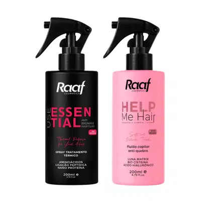 Imagem do produto Combo Desejo - Máscara Líquida Help Me Hair + Use Essential Anti-frizz Raaf 200ml