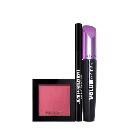 Imagem do produto Kit Revlon Colorstay Power Look Sérum Delineador Máscara Blush (3 produtos)