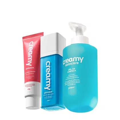 Imagem do produto Kit Creamy Skincare Gel de Limpeza Ácido Glicólico Calming Cream (3 produtos)