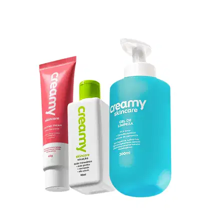 Imagem do produto Kit Creamy Skincare Gel de Limpeza Calming Cream Ácido Tranexâmico (3 produtos)