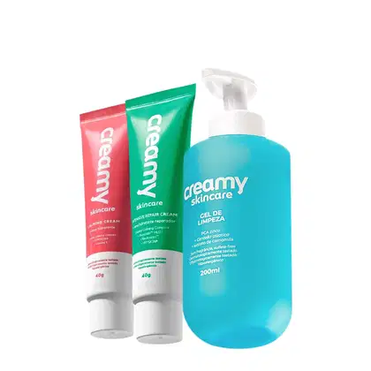 Imagem do produto Kit Creamy Skincare Gel de Limpeza Calming Cream Vitamina C (3 produtos)