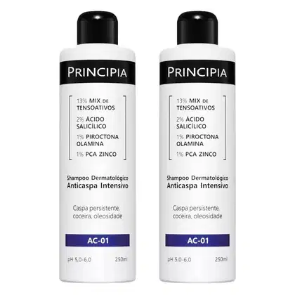Kit Principia AC-01 Intensivo Double Shampoo, 2 unidades.