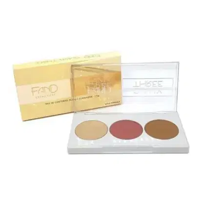 Imagem do produto PALETA GLAM THREE DE CONTORNO,BLUSH E ILUMINADOR FAND